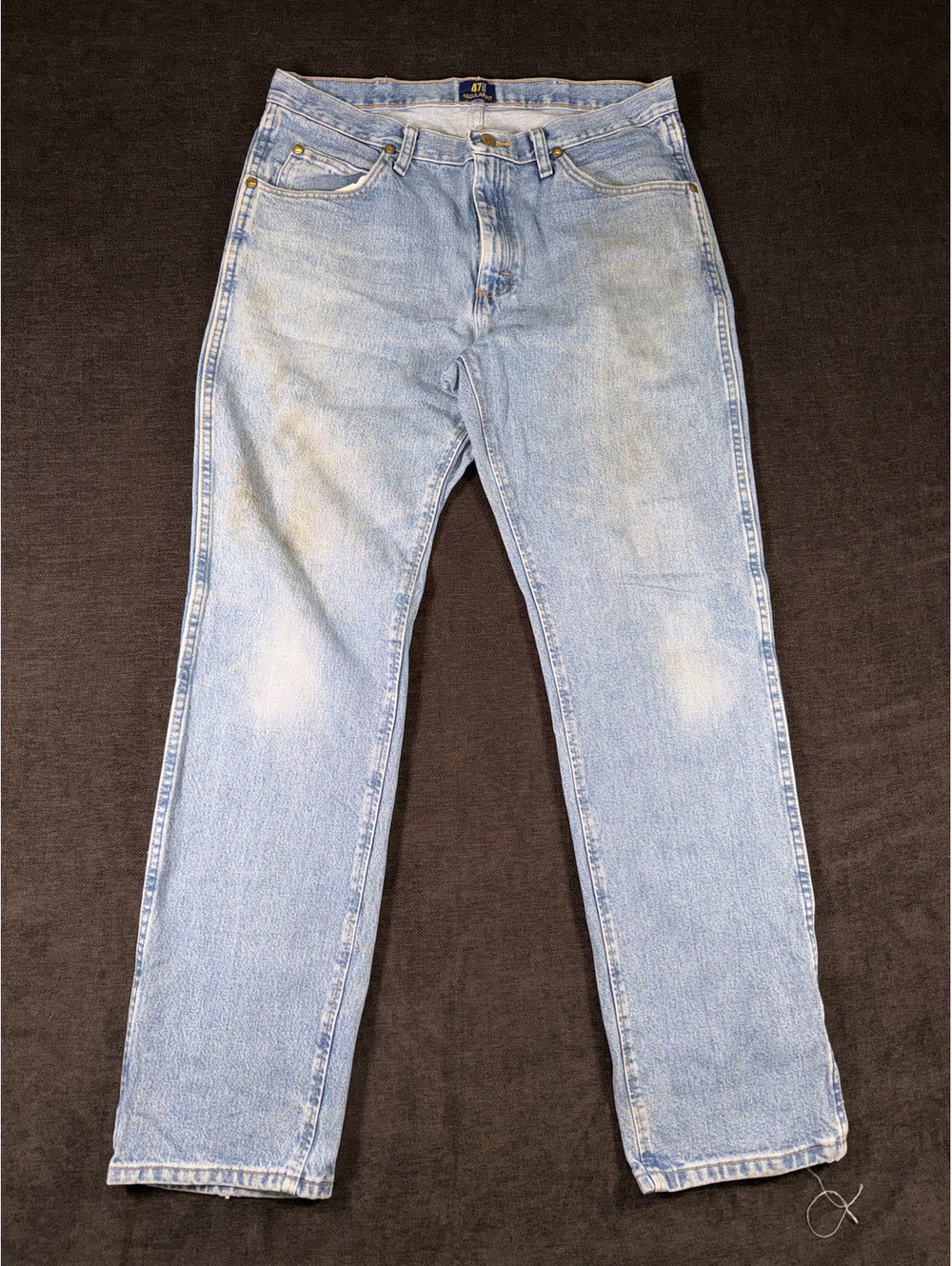 Wrangler Regular Fit Light Blue Denim Jeans Size 34x32